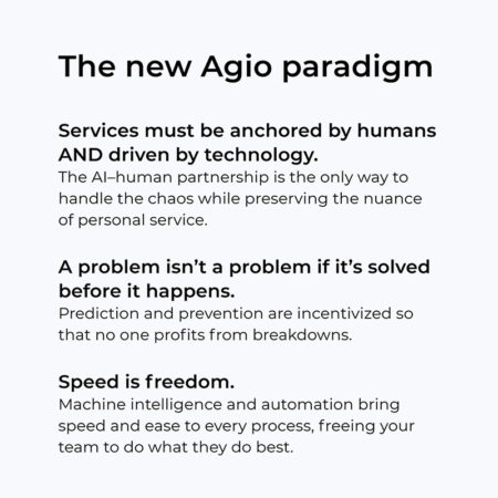 the new agio paradigm