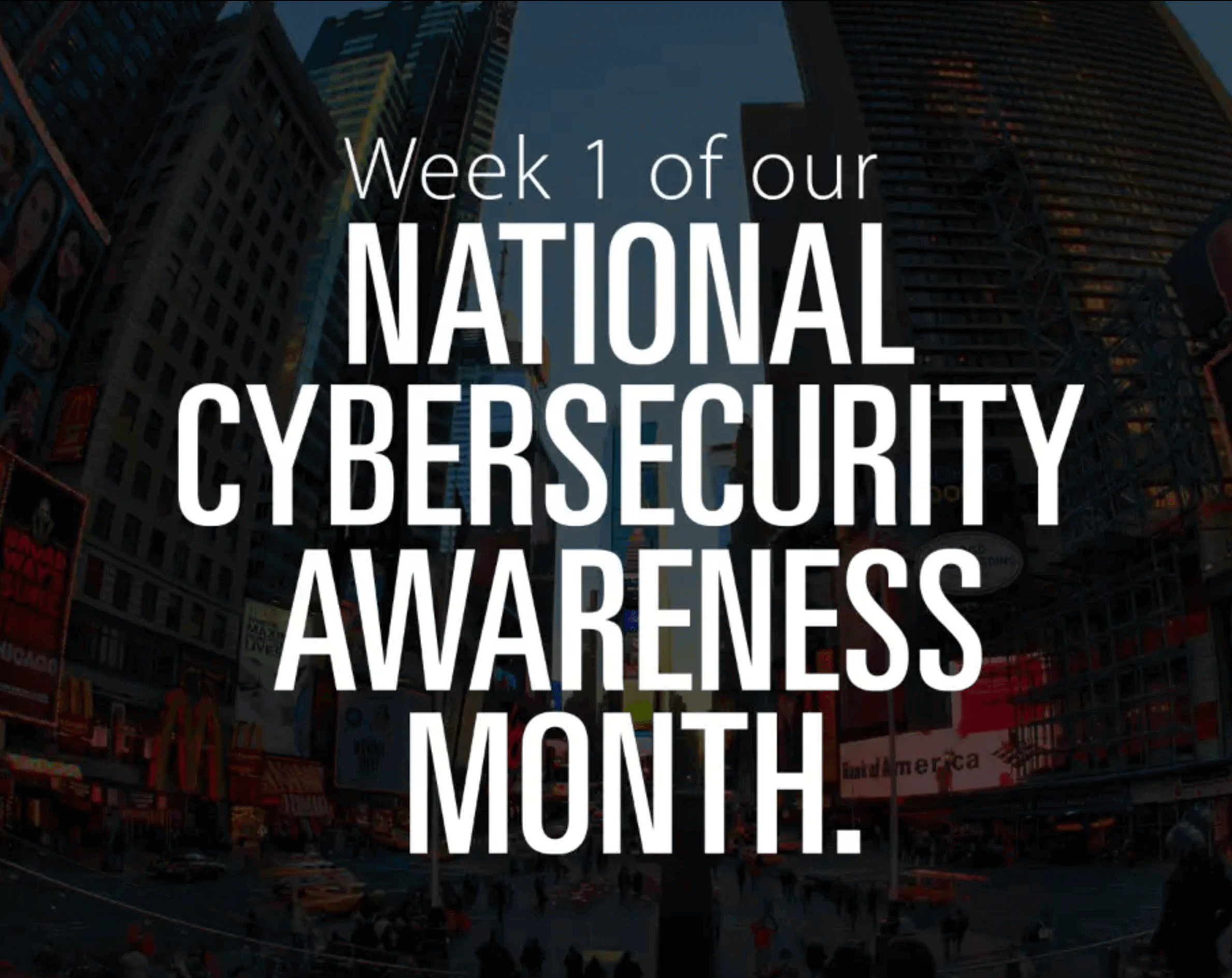 national cybersecurity awareness month