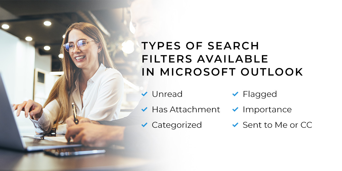 Types of Search Filters Available in Microsoft Outlook